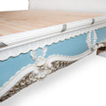 French style hand carving wooden queen size bed