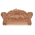 French style hand carving wooden queen size bed