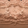 French style hand carving wooden queen size bed