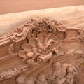 French style hand carving wooden queen size bed
