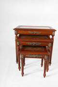 Louis XVI Classic Nesting Coffee Tables - hand drawn (3 tables)