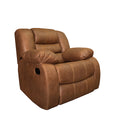 Brown leather living room (4 pieces)