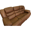 Brown leather living room (4 pieces)