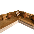 L-shape Nordic velvet living room