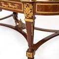French louis XVI Marquetry Inlaid table (3 set)