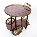 Italian Inlaid tea cart 19th century style