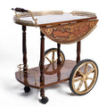 Italian Inlaid tea cart 19th century style