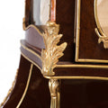 French style ormolu mounted glass vitrine cabinet and Vernis Martin