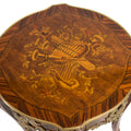 Louis XV style ormolu mounted and marquetry inlaid side table