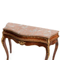 French Empire console table with marble top