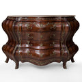 French Louis XV style bombe commode - side curved