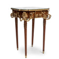 Pair of French Louis XVI style ormolu mounted side tables (2 set)