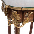 Pair of French Louis XVI style ormolu mounted side tables (2 set)