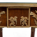 Pair of French Louis XVI style ormolu mounted side tables (2 set)