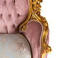 Luxury gold gilded Victorian style living room (6 pieces)