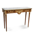 Louis XVI style ormolu mounted console table