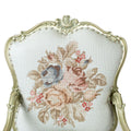 Louis XV style living room with flower bouquet back (5 pieces)