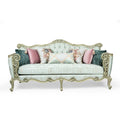 Louis XV style living room with flower bouquet back (5 pieces)