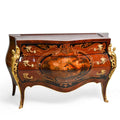 Louis XIV style ormolu mounted bombe commode
