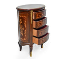 Louis xv style rounded bedside commode