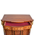 French mounted marquetry inlaid cabinet