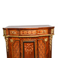 French mounted marquetry inlaid cabinet