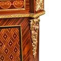 French mounted marquetry inlaid cabinet
