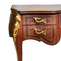 Marquetery inlaid Louis XV style office desk