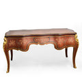 Marquetery inlaid Louis XV style office desk