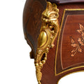Marquetery inlaid Louis XV style office desk