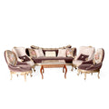 Classical Precious Carved Living Room (6 pieces)