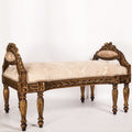 French rococo-style carved bench