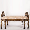 French rococo-style carved bench