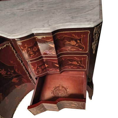 Louis Royale Marquetry commode – Marble Crown Edition
