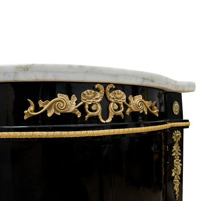 Majestic marble wood vanity