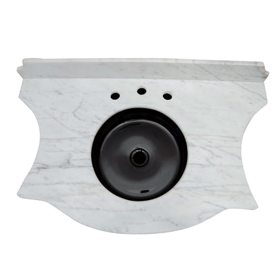 Majestic marble wood vanity