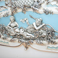 French style hand carving wooden queen size bed