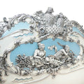 French style hand carving wooden queen size bed