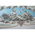 French style hand carving wooden queen size bed