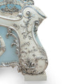 French style hand carving wooden queen size bed