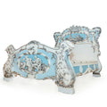 French style hand carving wooden queen size bed