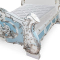 French style hand carving wooden queen size bed
