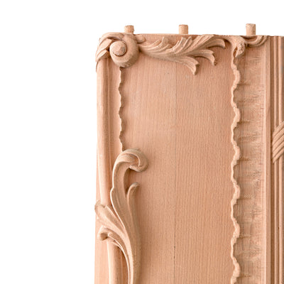 French style hand carving wooden queen size bed
