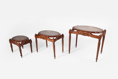 Nesting Coffee Tables - Hand engraved (3 Tables)