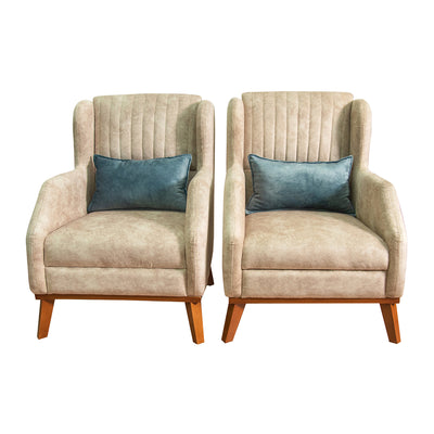 Deep seated velvet living room (4 pieces)
