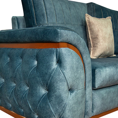 Deep seated velvet living room (4 pieces)