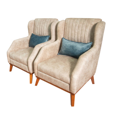 Deep seated velvet living room (4 pieces)