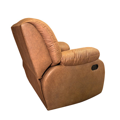 Brown leather living room (4 pieces)