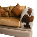 L-shape Nordic velvet living room