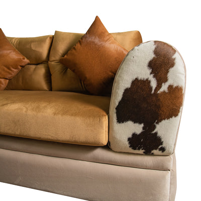 L-shape Nordic velvet living room